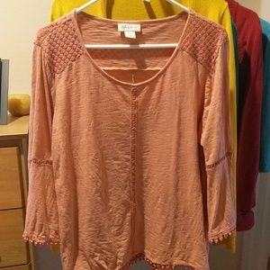 Styleco cotton bell sleeve top